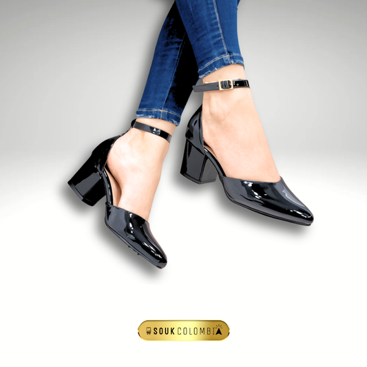 TACON ABIERTO SANDALIA NEGRO NACIONAL