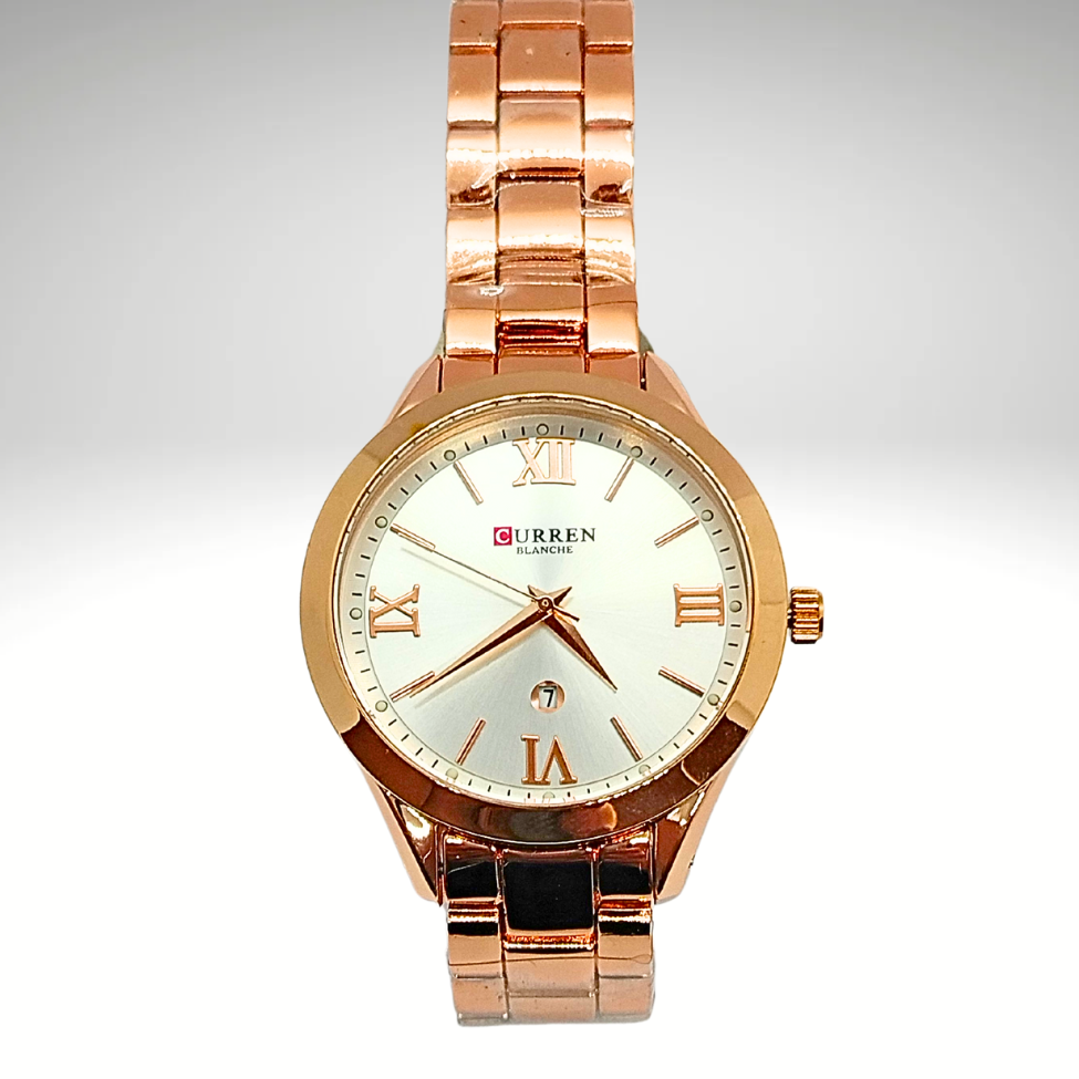 RELOJ CURREN DE DAMA METÁLICO 9007 - ROSADO