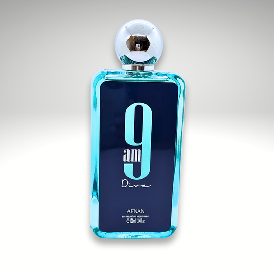 PERFIL CITRICO FRESCO - PERFUME AFNAN 9 AM DIVE - AZUL