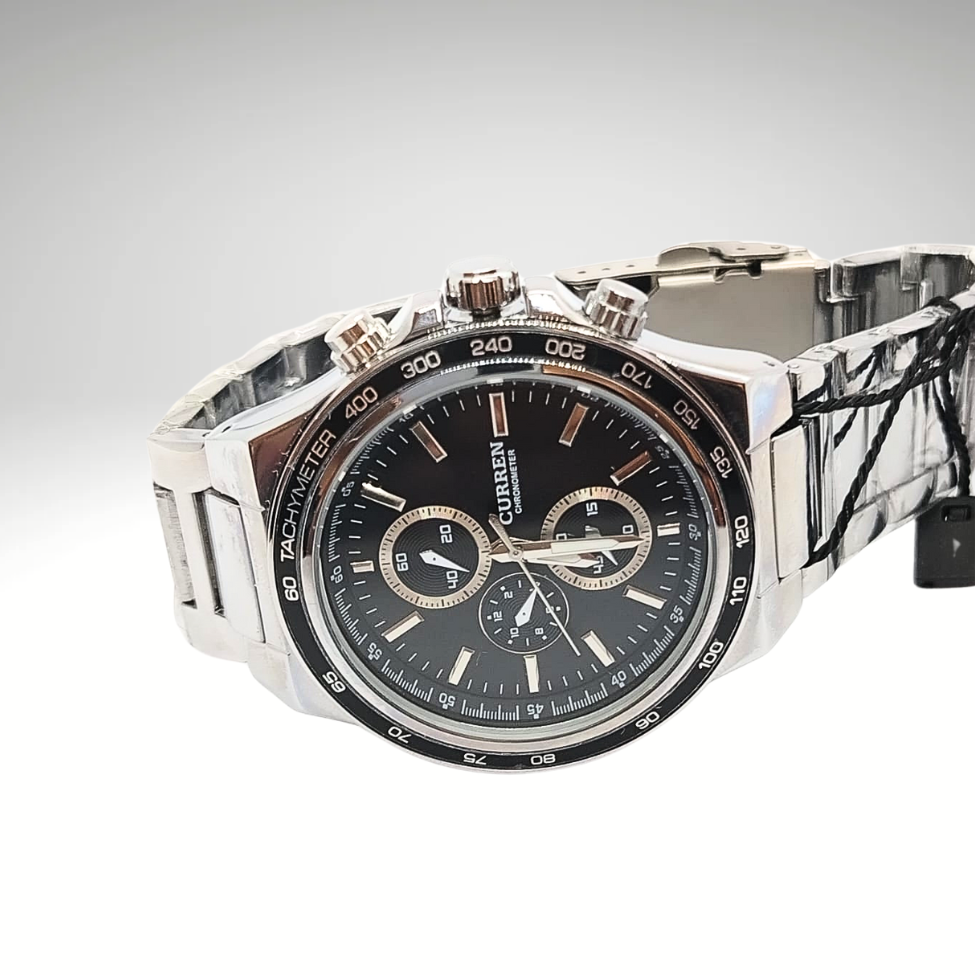 RELOJ CURREN DE CABALLERO 8011 - DIAL NEGRO