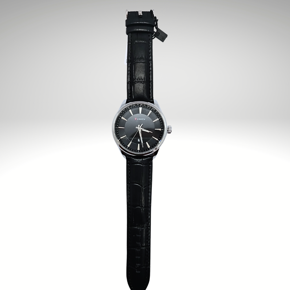 RELOJ CURREN DE CABALLERO CON CORREA DE CUERO 8365 - NEGRO