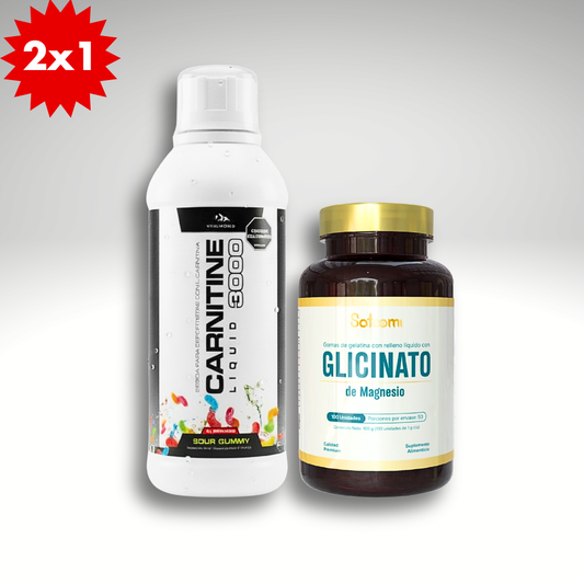 COMBO X 2 CARNITINE + GLICINATO DE MAGNESIO