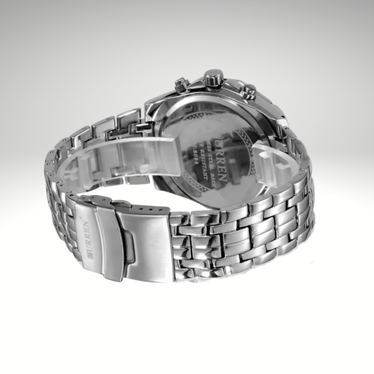 RELOJ CURREN DE CABALLERO METÁLICO 8084 - BLANCO