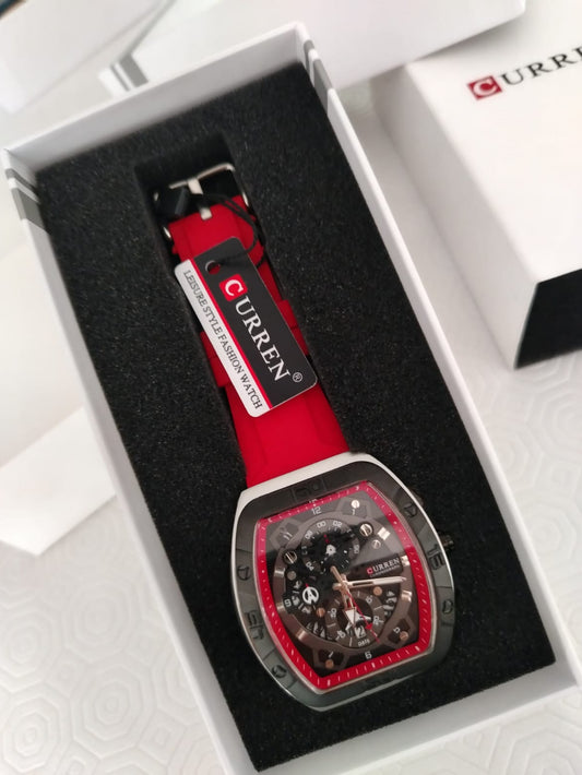 RELOJ CURREN 8243 - ROJO
