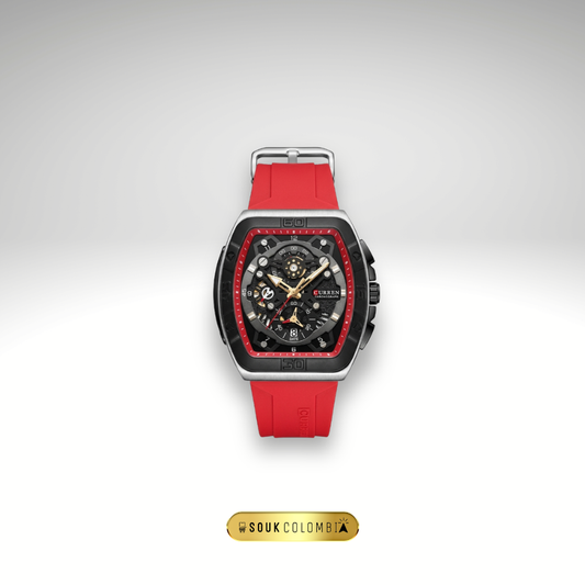 RELOJ CURREN 8243 - ROJO