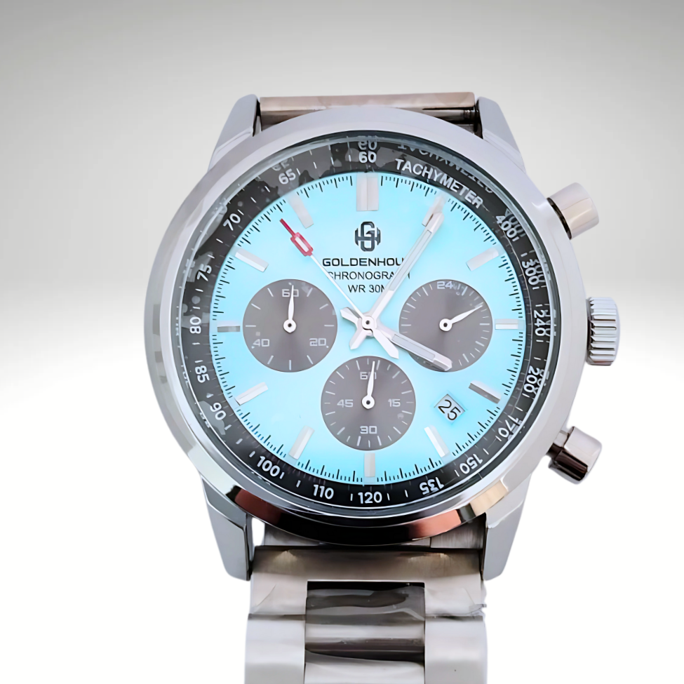 RELOJ GOLDEN HOUR - PLATEADO CON DETALLES CELESTES