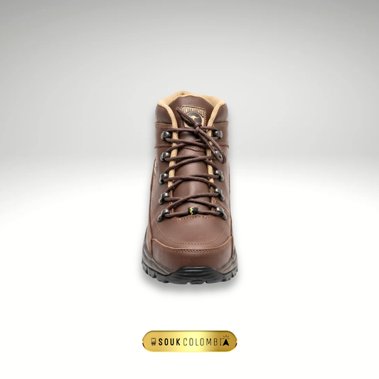 BOTAS CUERO MARRON GRASO PARA CABALLERO ANTIDESLIZANTE