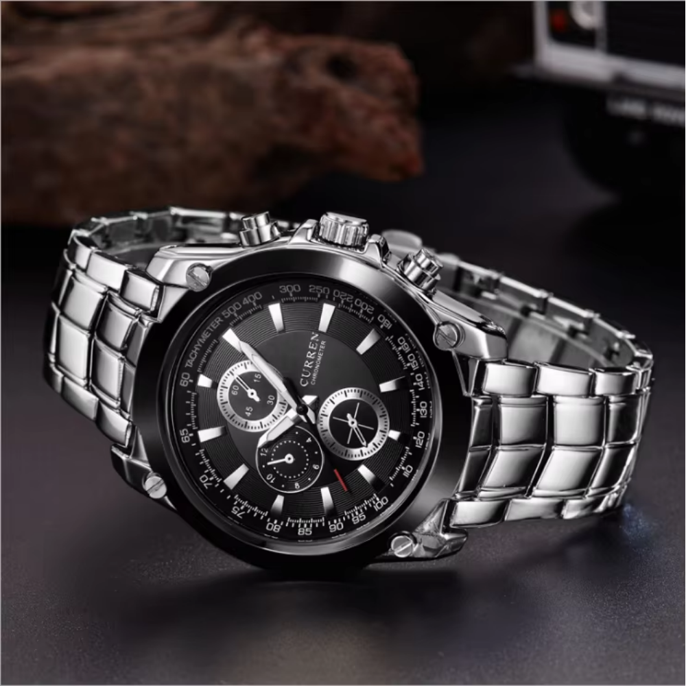 RELOJ CURREN DE CABALLERO METÁLICO 8025 - NEGRO