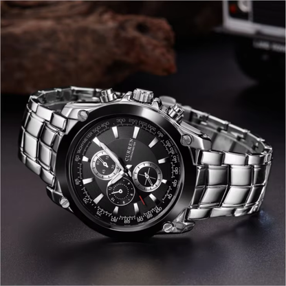 RELOJ CURREN DE CABALLERO METÁLICO 8025 - NEGRO