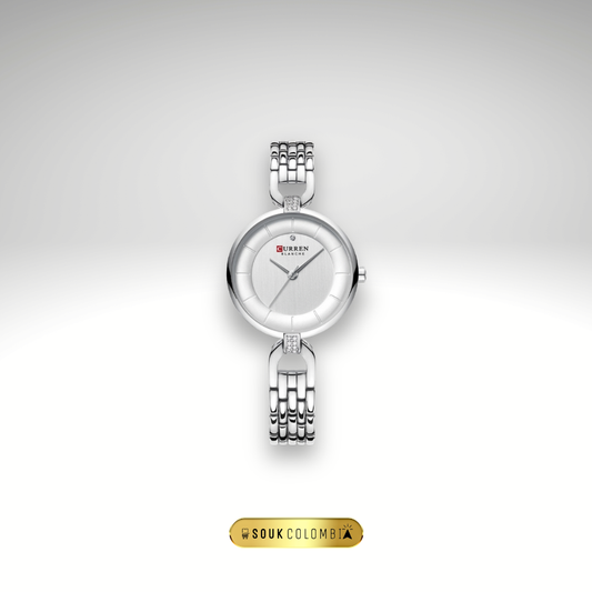 RELOJ CURREN DE DAMA METÁLICO 9052 - BLANCO