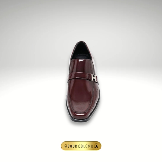 CALZADO CLASICO CABALLERO EN CUERO VINOTINTO RIVIERA