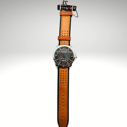 RELOJ CURREN DE CABALLERO CON CORREA DE CUERO 8293 - NARANJA