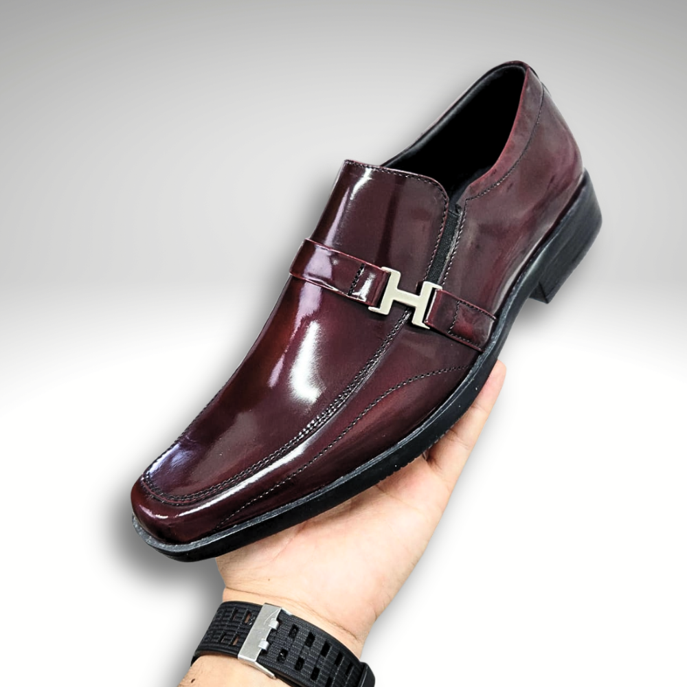 CALZADO CLASICO CABALLERO EN CUERO VINOTINTO RIVIERA