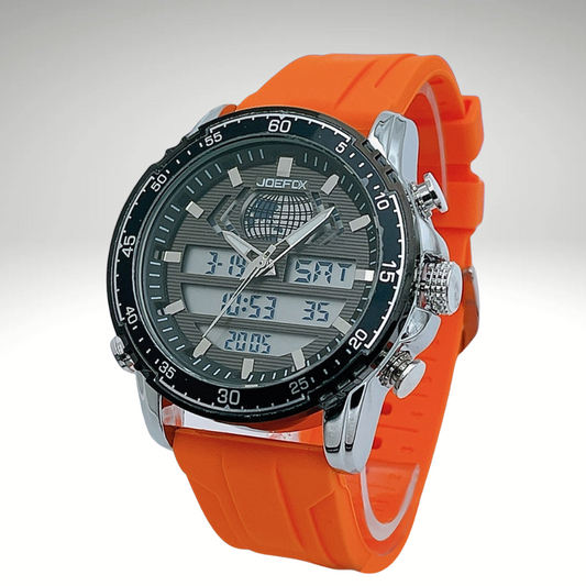 RELOJ JOEFOX ANA-DIG LUZ LED SILICONA HOMBRE