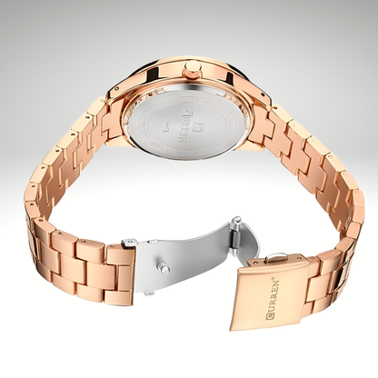 RELOJ CURREN DE DAMA METÁLICO 9007 - ROSADO