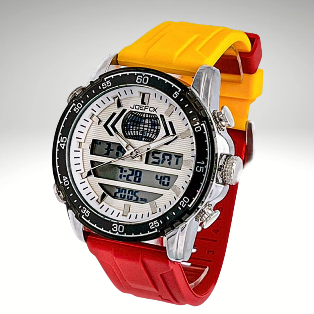 RELOJ JOEFOX ANA-DIG LUZ LED SILICONA HOMBRE