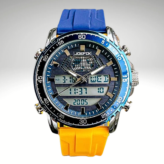 RELOJ JOEFOX ANA-DIG LUZ LED SILICONA HOMBRE