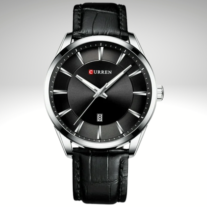 RELOJ CURREN DE CABALLERO CON CORREA DE CUERO 8365 - NEGRO