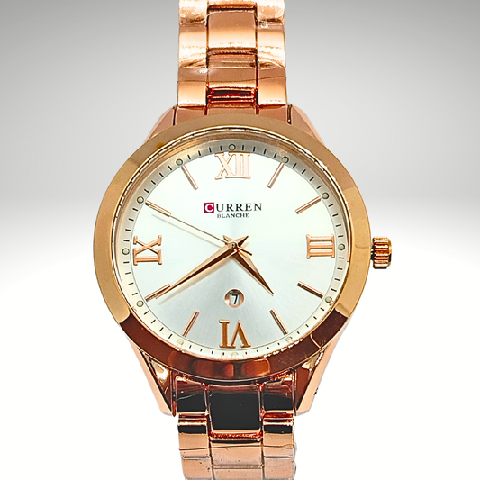 RELOJ CURREN DE DAMA METÁLICO 9007 - ROSADO