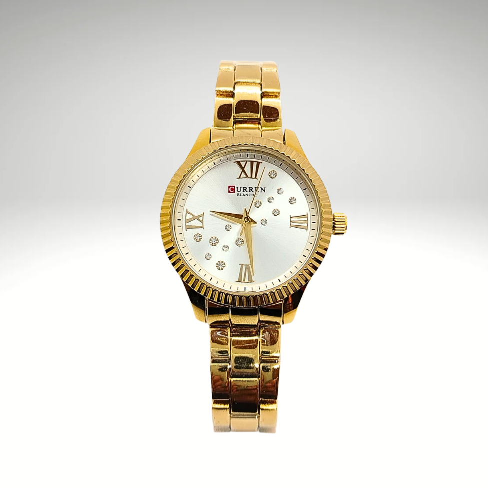 RELOJ CURREN DE DAMA METÁLICO 9009 - DORADO