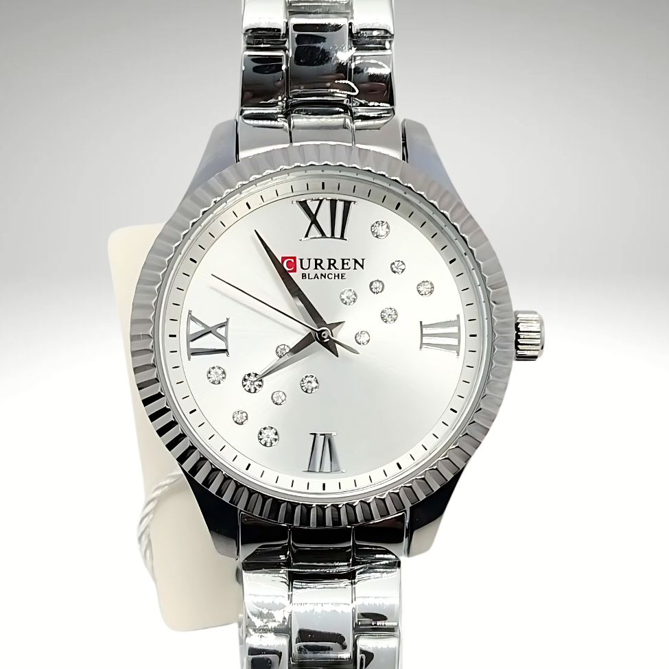 RELOJ CURREN DE DAMA METÁLICO 9091 - PLATEADO