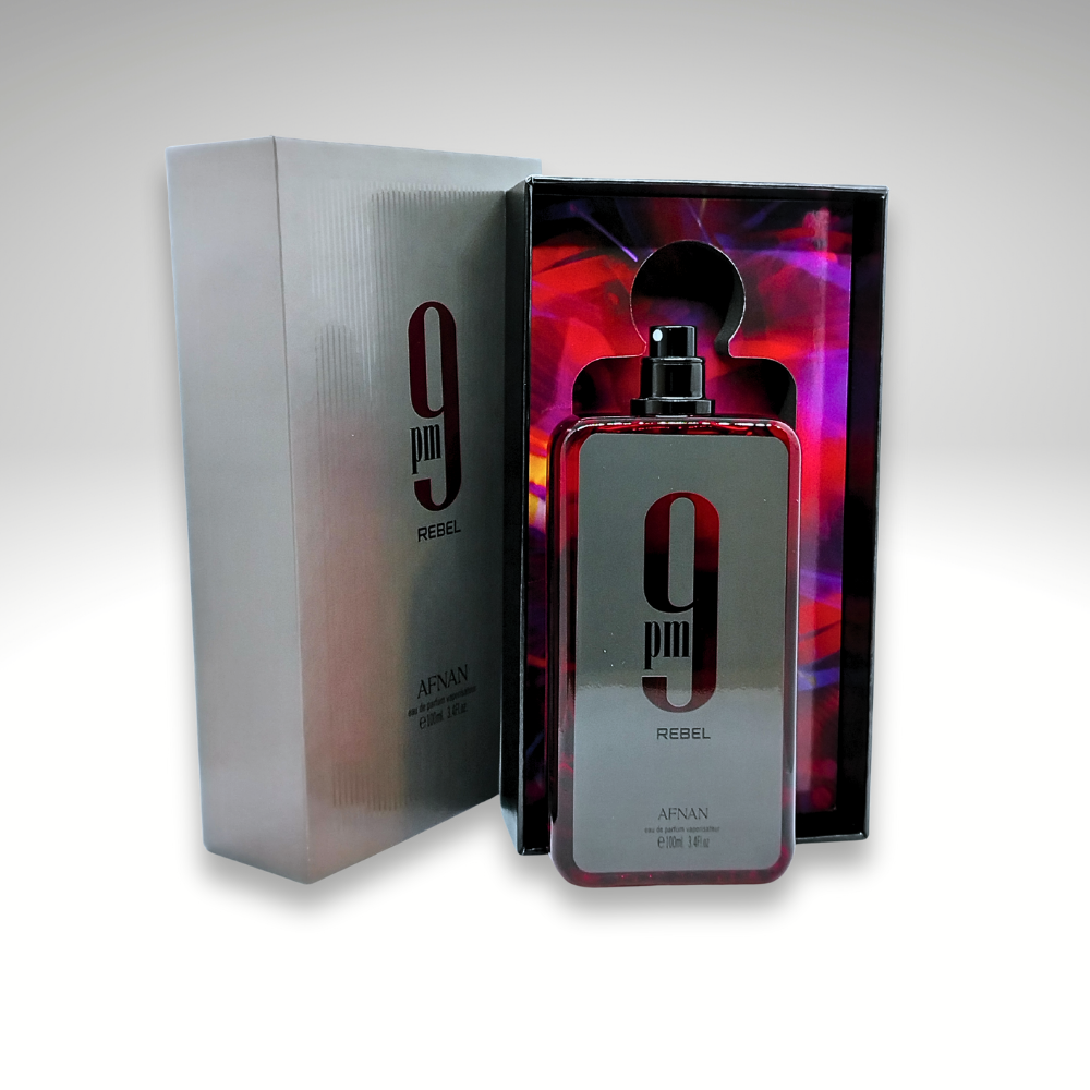 PERFUME AFNAN 9 PM REBEL - ROJO