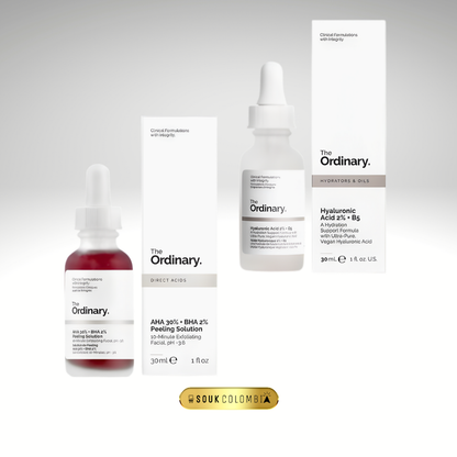 DÚO THE ORDINARY PEELING + ÁCIDO HIALURÓNICO