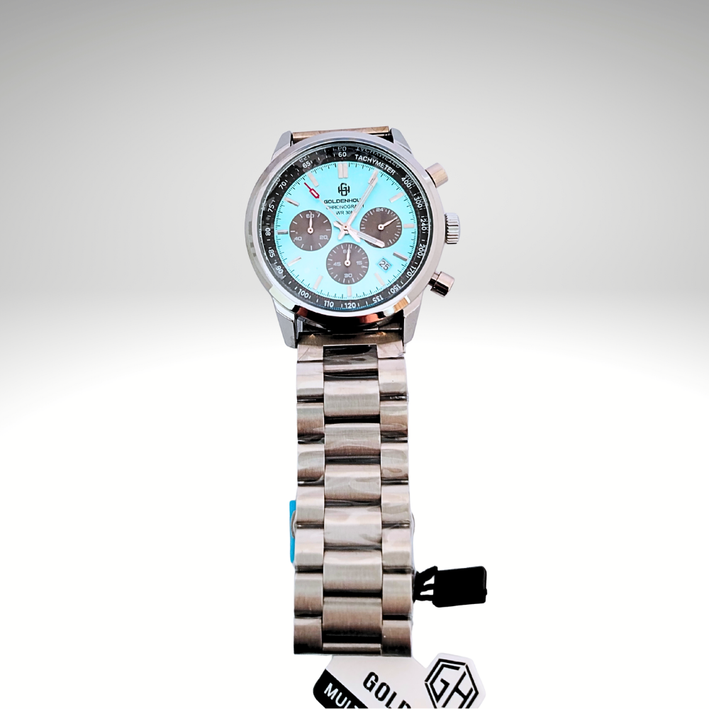 RELOJ GOLDEN HOUR - PLATEADO CON DETALLES CELESTES