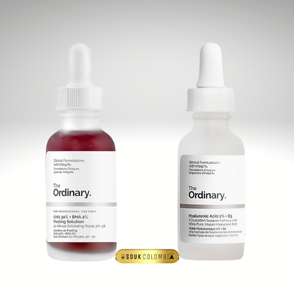 DÚO THE ORDINARY PEELING + ÁCIDO HIALURÓNICO