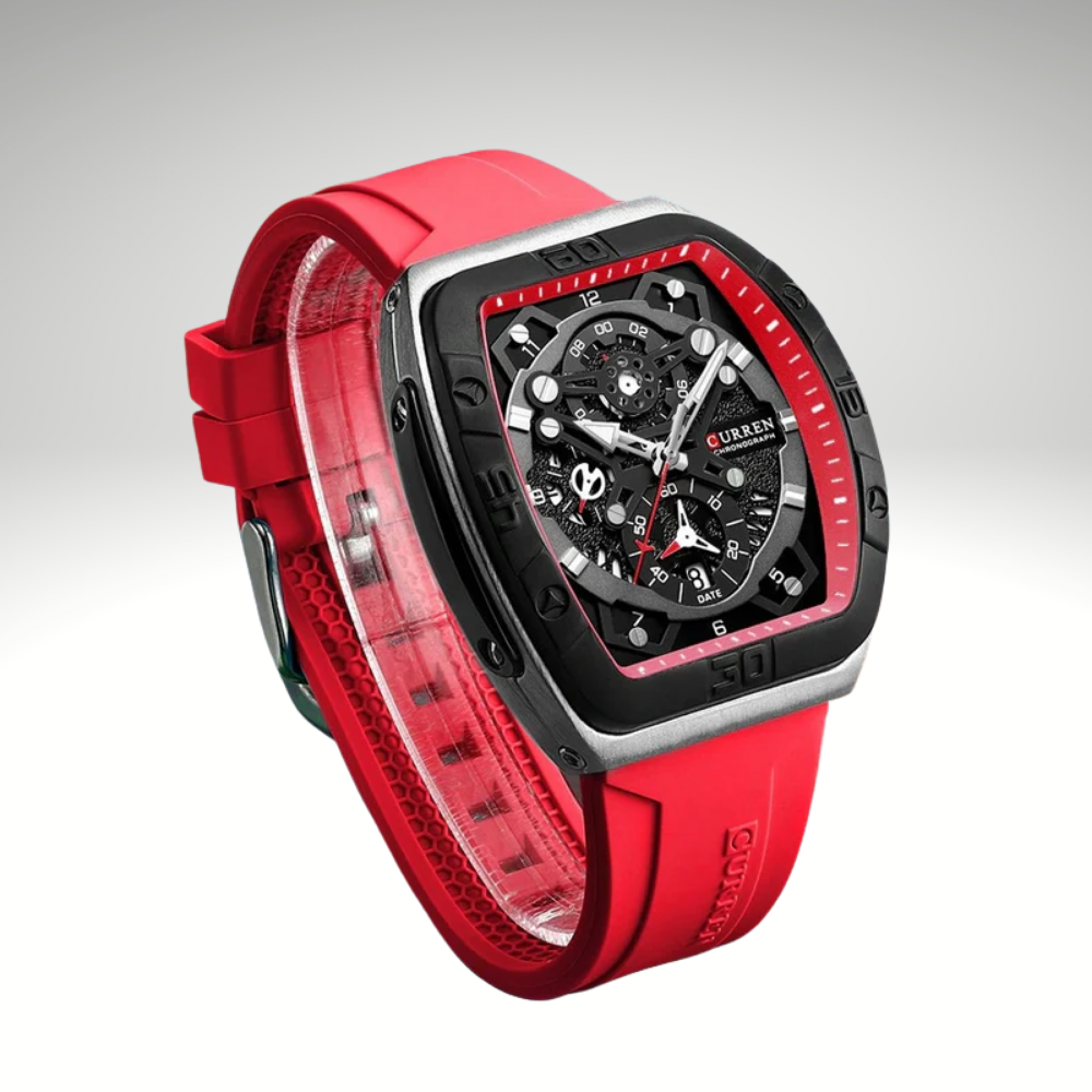 RELOJ CURREN 8243 - ROJO
