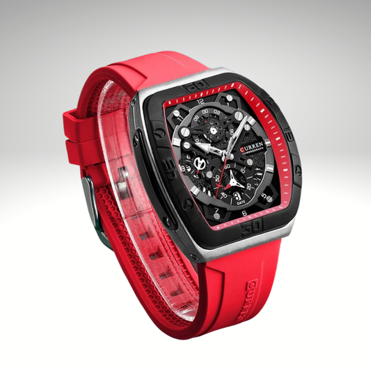 RELOJ CURREN 8243 - ROJO