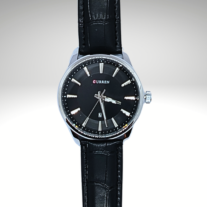 RELOJ CURREN DE CABALLERO CON CORREA DE CUERO 8365 - NEGRO