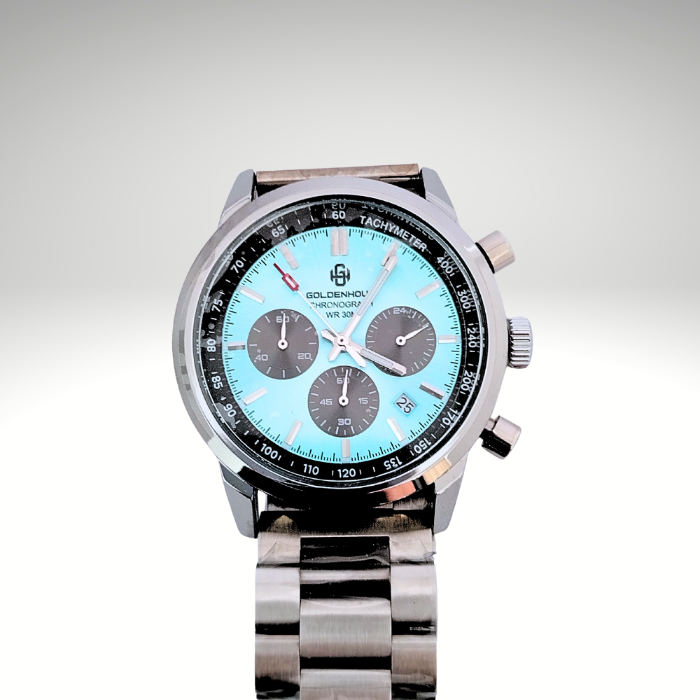 RELOJ GOLDEN HOUR - PLATEADO CON DETALLES CELESTES