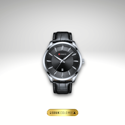 RELOJ CURREN DE CABALLERO CON CORREA DE CUERO 8365 - NEGRO