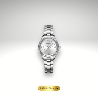 RELOJ CURREN DE DAMA METÁLICO 9091 - PLATEADO