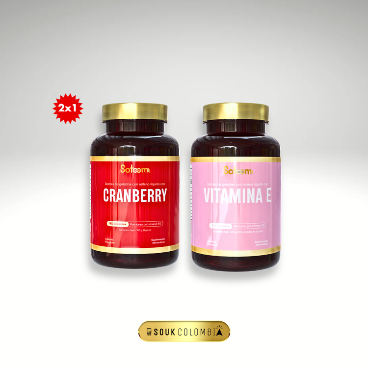 COMBO X 2  CRANBERRY + VITAMINA E