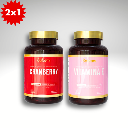 COMBO X 2  CRANBERRY + VITAMINA E