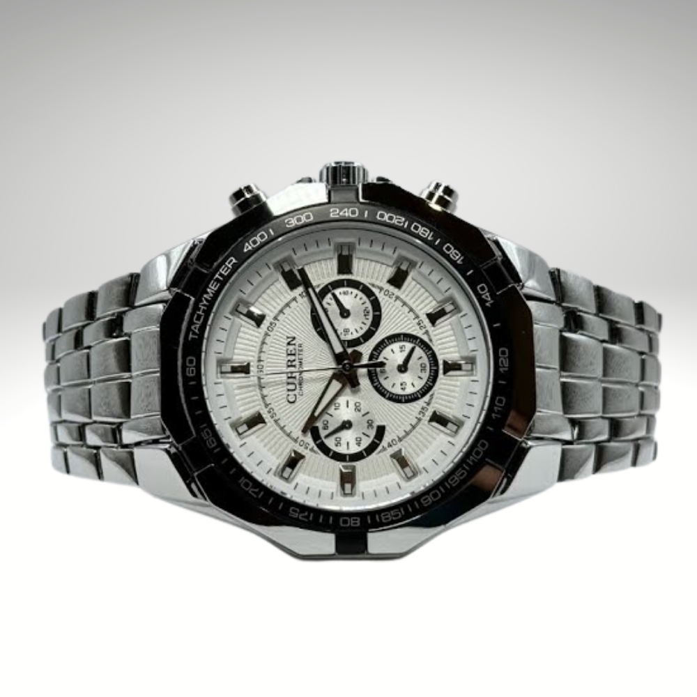 RELOJ CURREN DE CABALLERO METÁLICO 8084 - BLANCO