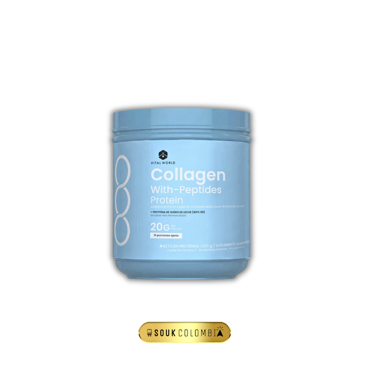 VITAL WORLD COLLAGEN WITH-PEPTIDES PROTEIN 623 G