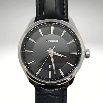 RELOJ CURREN DE CABALLERO CON CORREA DE CUERO 8365 - NEGRO