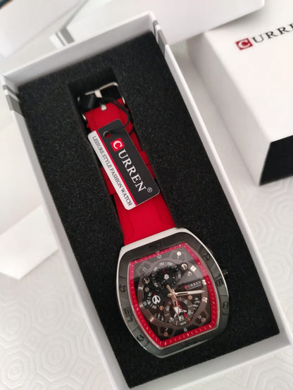 RELOJ CURREN 8243 - ROJO