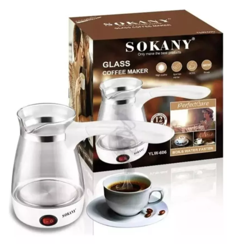 CAFETERA TURCA DE VIDRIO SOKANY