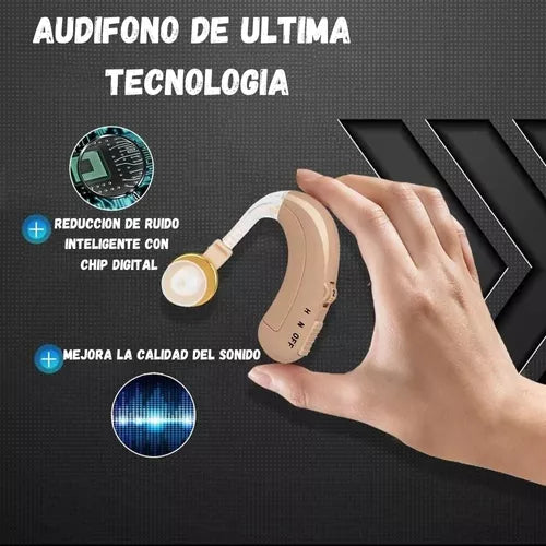 MINI AUDíFONO PARA SORDERA RECARGABLE AMPLIFICADOR SONIDO JZ