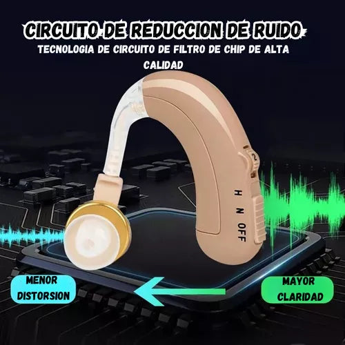 MINI AUDíFONO PARA SORDERA RECARGABLE AMPLIFICADOR SONIDO JZ