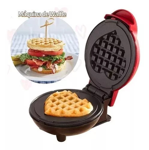 MINI WAFFLERA EN FORMA DE CORAZÓN