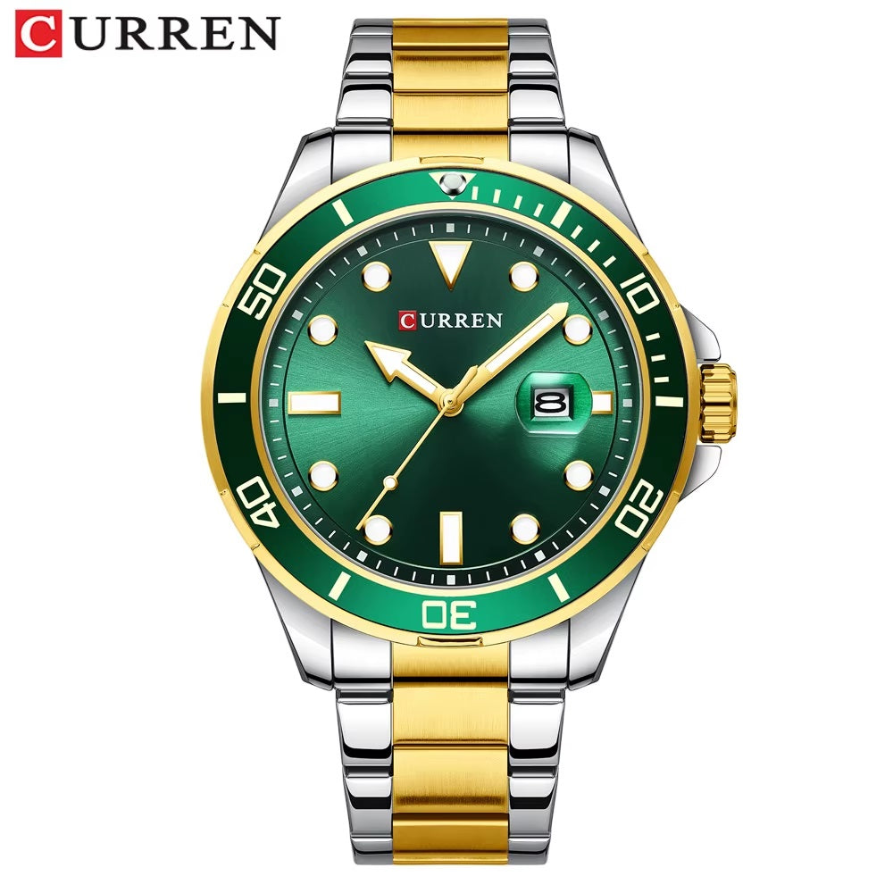 RELOJ PARA CABALLERO CURREN 8388 TIPO ROLEX